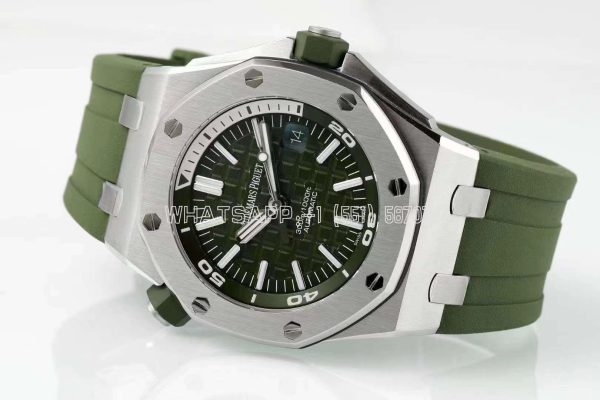 Audemars Piguet Royal Oak Offshore Diver Steel Khaki Dial 15710ST