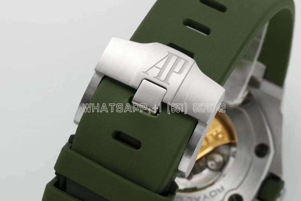 Audemars Piguet Royal Oak Offshore Diver Steel Khaki Dial 15710ST - Image 6