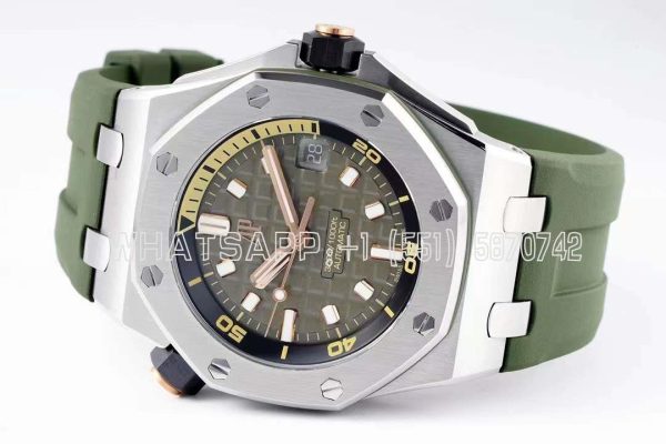 Audemars Piguet Royal Oak Offshore Diver Steel Khaki Dial Ref. 15720ST