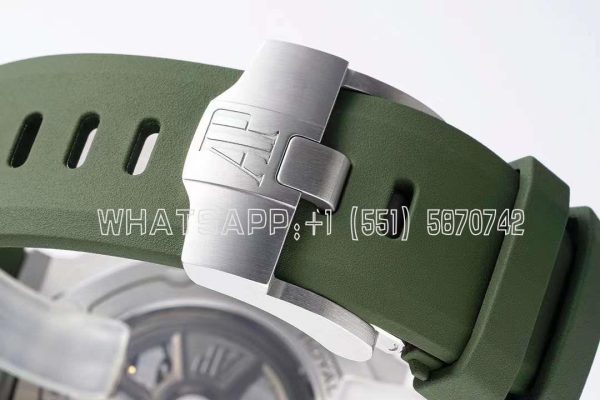 Audemars Piguet Royal Oak Offshore Diver Steel Khaki Dial Ref. 15720ST - Image 9