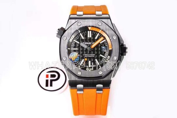 Audemars Piguet Royal Oak Offshore Diver Steel Orange Dial 15710ST SIHH 2017