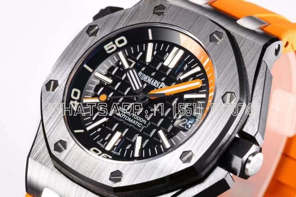 Audemars Piguet Royal Oak Offshore Diver Steel Orange Dial 15710ST SIHH 2017 - Image 3