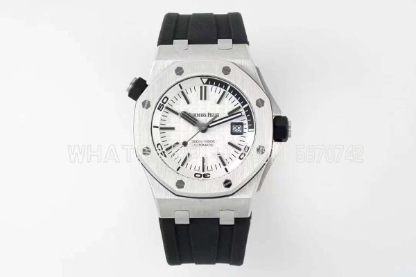 Audemars Piguet Royal Oak Offshore Diver Steel White Dial