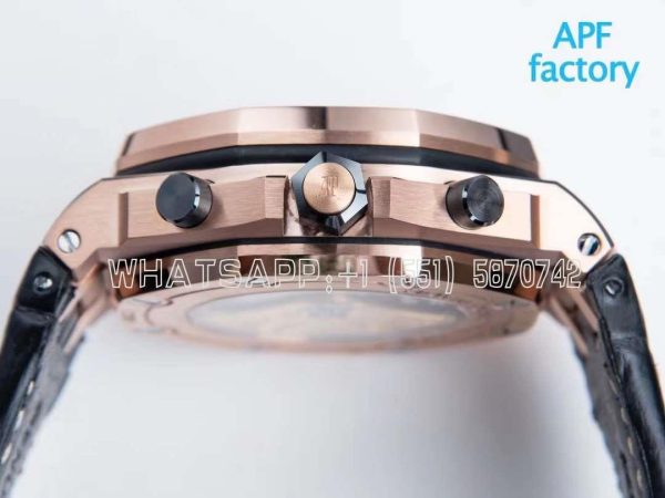 Audemars Piguet Royal Oak Offshore Gold Themes on Leather Strap - Image 7