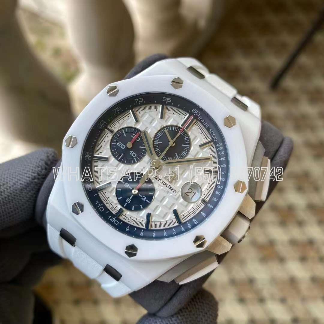 Audemars Piguet Royal Oak Offshore Novelty 44 in White Ceramic 26402CB