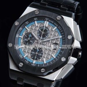 Audemars Piguet Royal Oak Offshore Novelty 44mm Grey Dial with Ceramic Bezel in Steel
