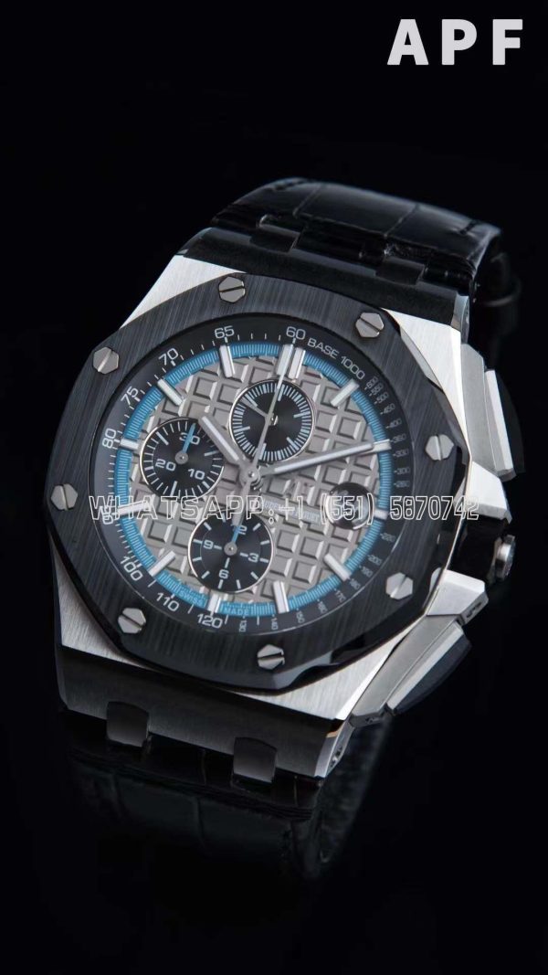 Audemars Piguet Royal Oak Offshore Novelty 44mm Grey Dial with Ceramic Bezel in Steel