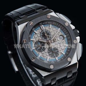 Audemars Piguet Royal Oak Offshore Novelty 44mm Grey Dial with Ceramic Bezel in Steel