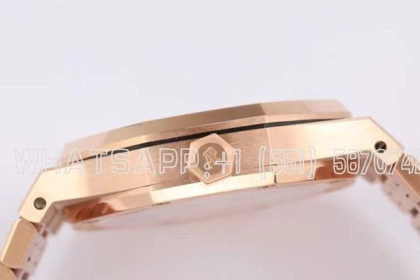 Audemars Piguet oyal Oak Tourbillon Extra-Thin Black Dial in Rose Gold R8 Factory - Image 5