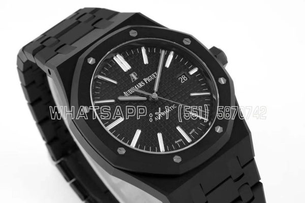 Audemars Piguet Royal Oak 15400 Black Dial in PVD