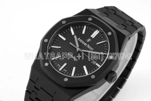 Audemars Piguet Royal Oak 15400 Black Dial in PVD