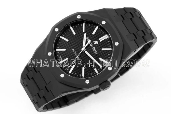 Audemars Piguet Royal Oak 15400 Black Dial in PVD