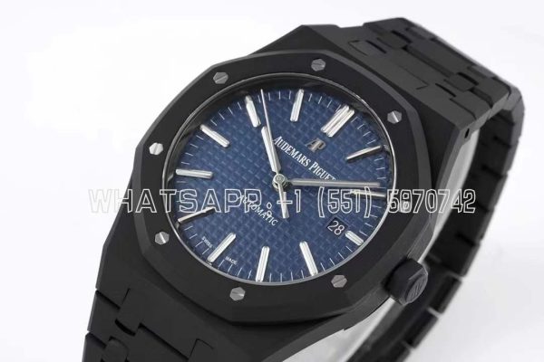 Audemars Piguet Royal Oak 15400 Blue Dial in PVD