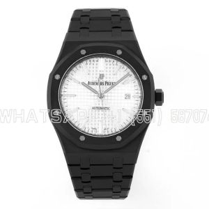 Audemars Piguet Royal Oak 15400 White Dial in PVD