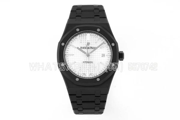 Audemars Piguet Royal Oak 15400 White Dial in PVD