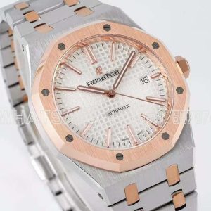 Audemars Piguet Royal Oak 15400SR.OO.1220SR.01 White Textured Dial