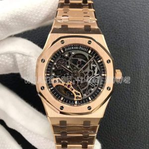 Audemars Piguet Royal Oak 15407OR Rose Gold Skeleton Dial APS Factory