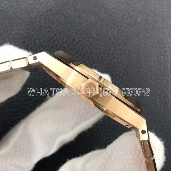 Audemars Piguet Royal Oak 15407OR Rose Gold Skeleton Dial APS Factory - Image 5