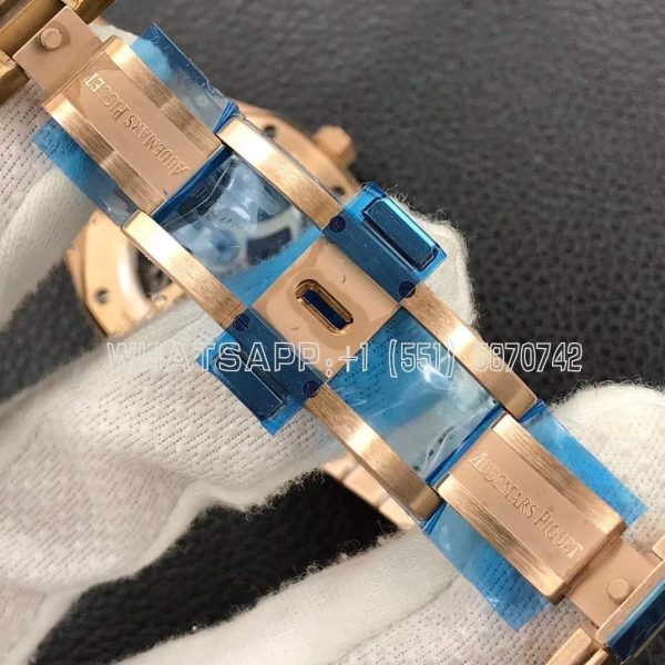 Audemars Piguet Royal Oak 15407OR Rose Gold Skeleton Dial APS Factory - Image 8