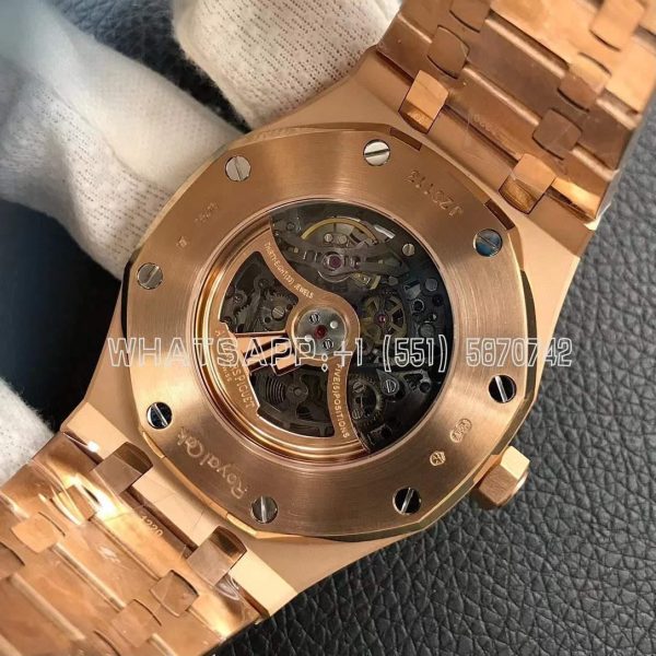 Audemars Piguet Royal Oak 15407OR Rose Gold Skeleton Dial APS Factory - Image 9