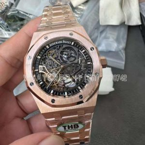 Audemars Piguet Royal Oak 15407OR Rose Gold Skeleton Dial THB Factory