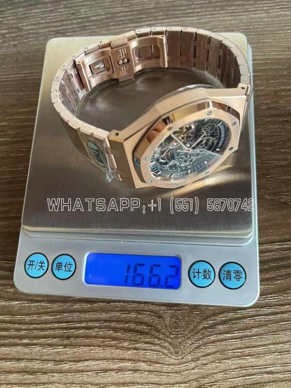Audemars Piguet Royal Oak 15407OR Rose Gold Skeleton Dial THB Factory