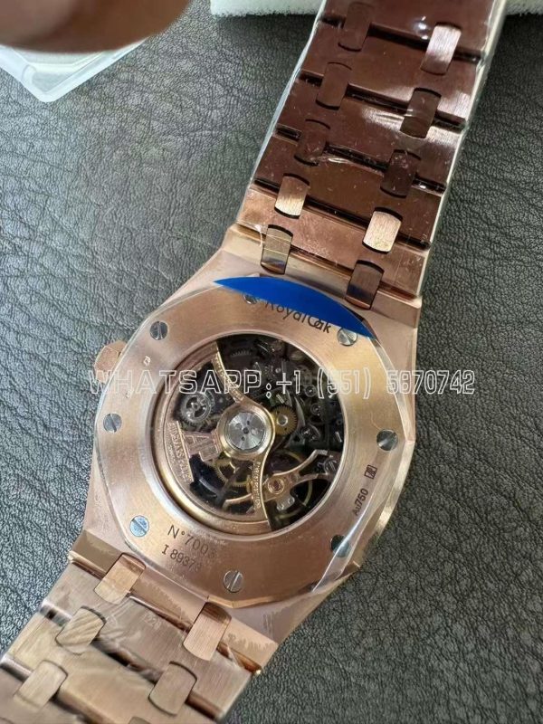 Audemars Piguet Royal Oak 15407OR Rose Gold Skeleton Dial THB Factory - Image 8