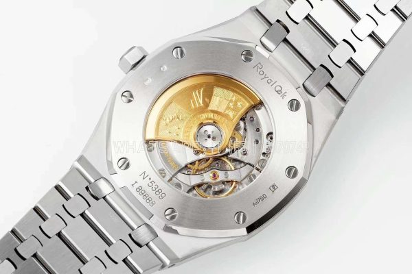 Audemars Piguet Royal Oak 15410 37mm White Dial in Frosted Gold - Image 6