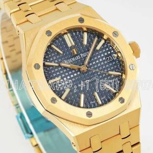Audemars Piguet Royal Oak 15450 37mm Blue Dial in Yellow Gold