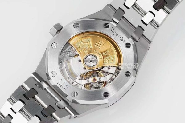 Audemars Piguet Royal Oak 15451ST 37mm Gray Dial in Steel with Diamond Bezel - Image 9