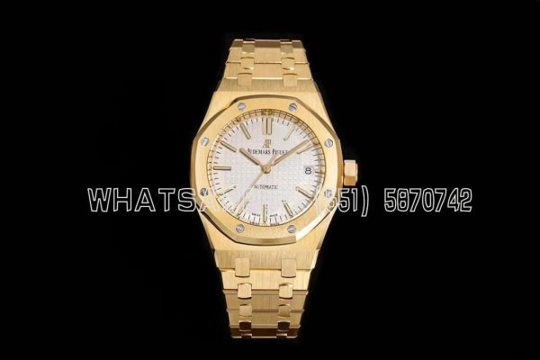 Audemars Piguet Royal Oak 15451ST 37mm White Dial in Yellow Gold