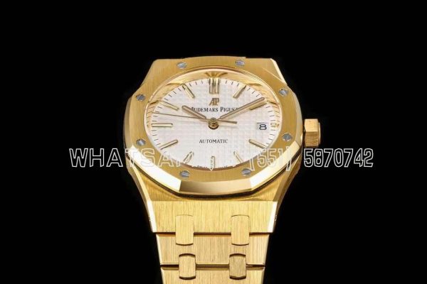 Audemars Piguet Royal Oak 15451ST 37mm White Dial in Yellow Gold