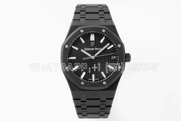 Audemars Piguet Royal Oak 15500 41mm Black Dial in PVD