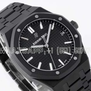 Audemars Piguet Royal Oak 15500 41mm Black Dial in PVD