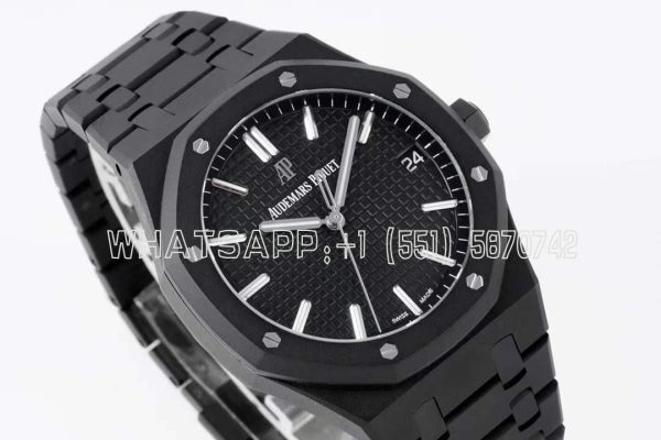 Audemars Piguet Royal Oak 15500 41mm Black Dial in PVD