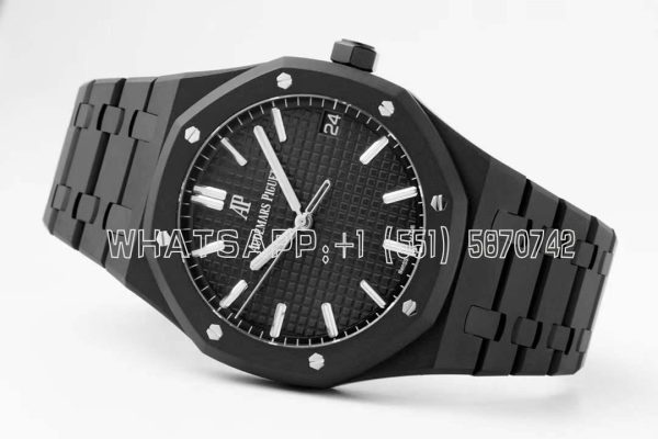 Audemars Piguet Royal Oak 15500 41mm Black Dial in PVD