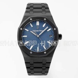 Audemars Piguet Royal Oak 15500 41mm Blue Dial in PVD