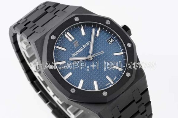 Audemars Piguet Royal Oak 15500 41mm Blue Dial in PVD