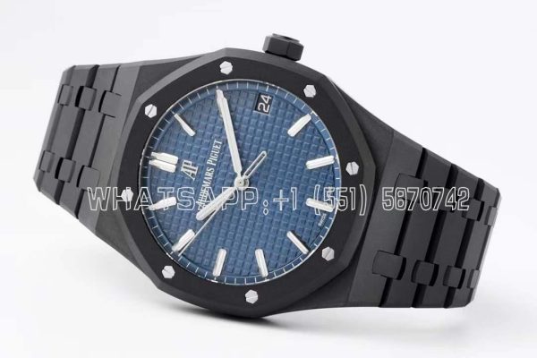 Audemars Piguet Royal Oak 15500 41mm Blue Dial in PVD