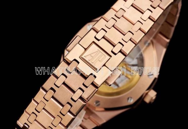 Audemars Piguet Royal Oak 15500 41mm Rose Gold Blue Dial Super Clone - Image 6