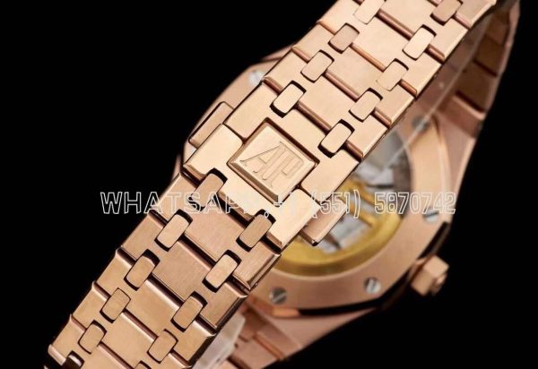 Audemars Piguet Royal Oak 15500 41mm Rose Gold White Dial Super Clone - Image 6
