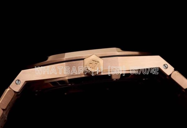 Audemars Piguet Royal Oak 15500 41mm Rose Gold White Dial Super Clone - Image 7