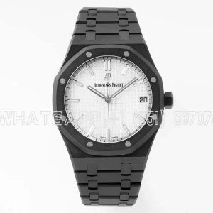 Audemars Piguet Royal Oak 15500 41mm White Dial in PVD