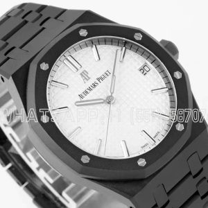 Audemars Piguet Royal Oak 15500 41mm White Dial in PVD