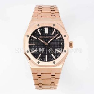 Audemars Piguet Royal Oak 15510 41mm Black Dial Rose Gold Super Clone