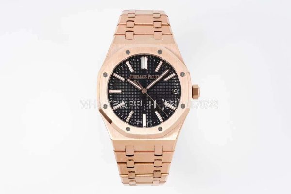 Audemars Piguet Royal Oak 15510 41mm Black Dial Rose Gold Super Clone