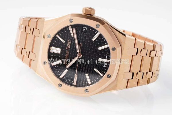 Audemars Piguet Royal Oak 15510 41mm Black Dial Rose Gold Super Clone