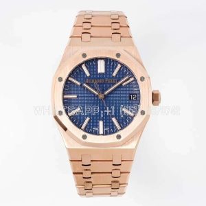 Audemars Piguet Royal Oak 15510 41mm Blue Dial Rose Gold Super Clone