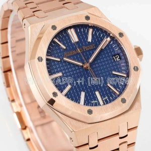 Audemars Piguet Royal Oak 15510 41mm Blue Dial Rose Gold Super Clone