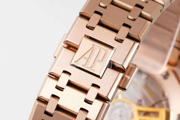 Audemars Piguet Royal Oak 15510 41mm Blue Dial Rose Gold Super Clone - Image 6